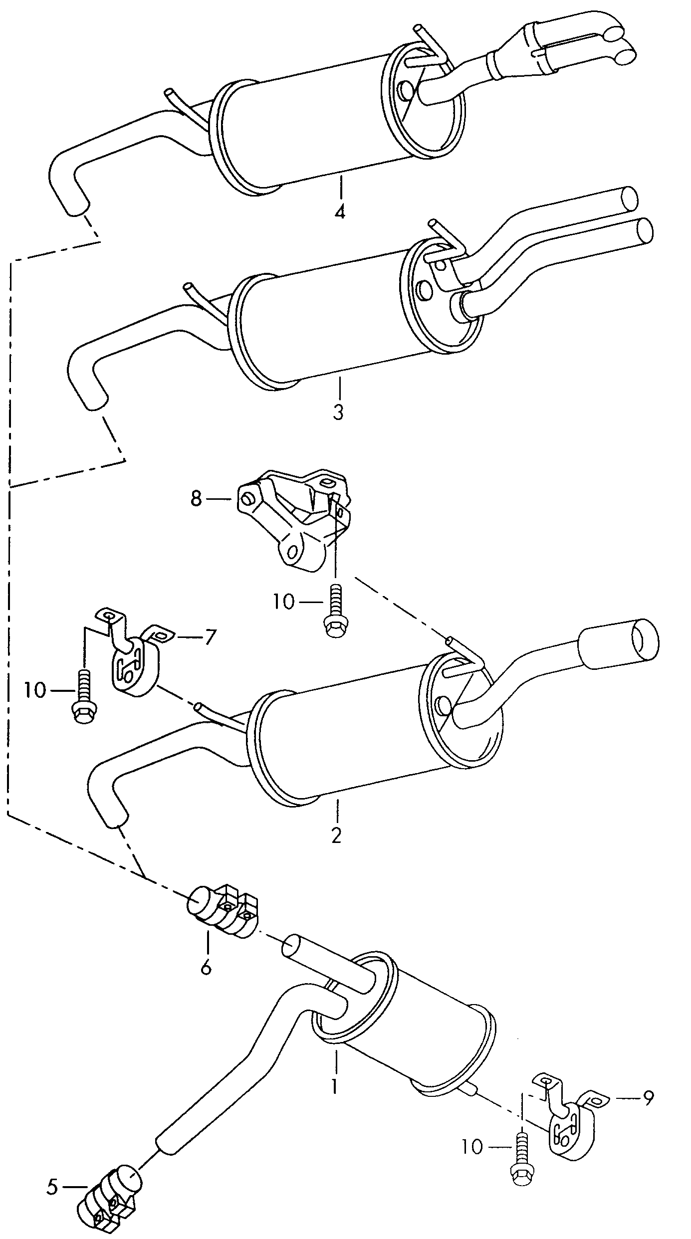 VAG 4B0 253 144 J - Bukse, Stabilizators adetalas.lv