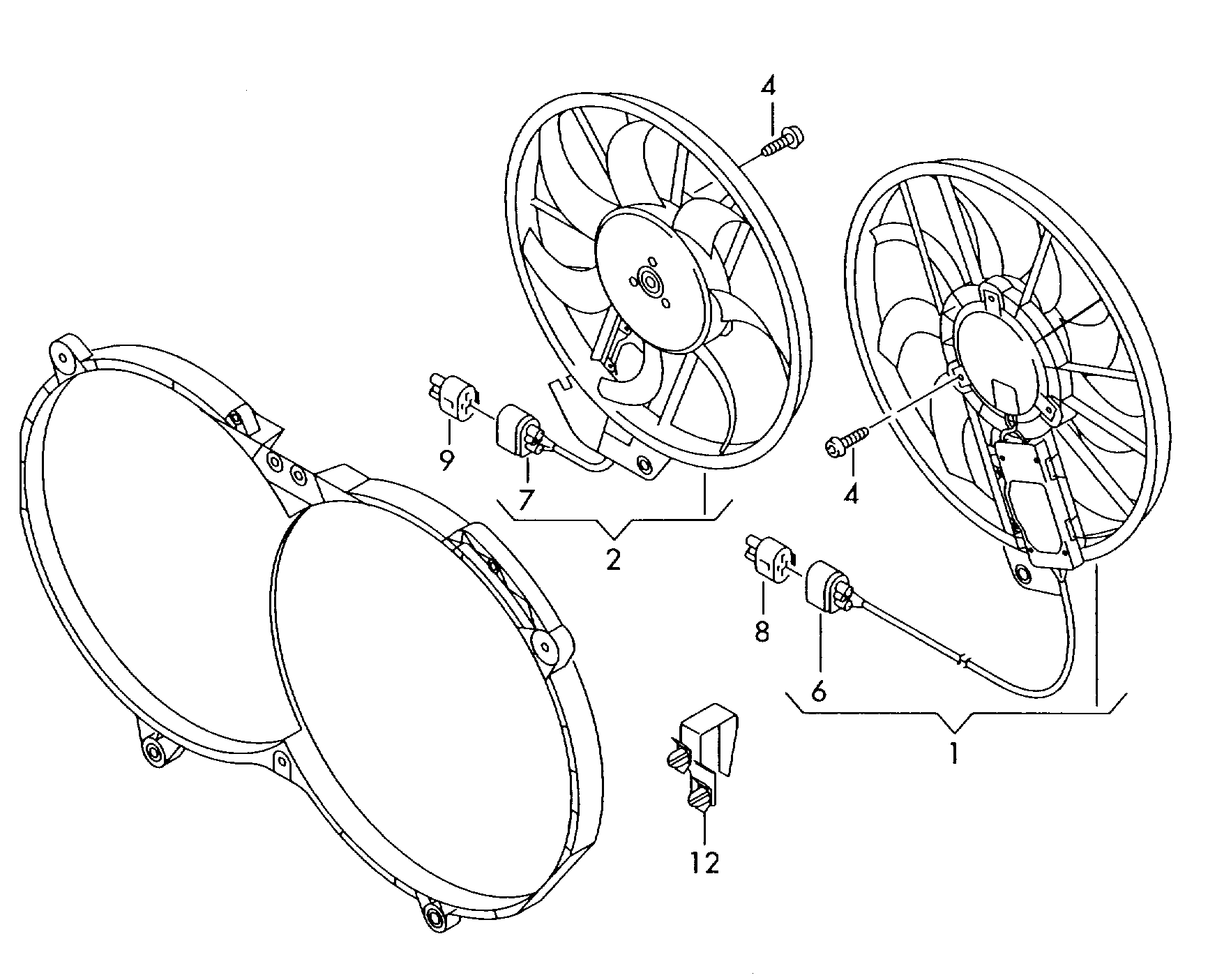 Skoda 4F0959455K - Ventilators, Motora dzesēšanas sistēma adetalas.lv