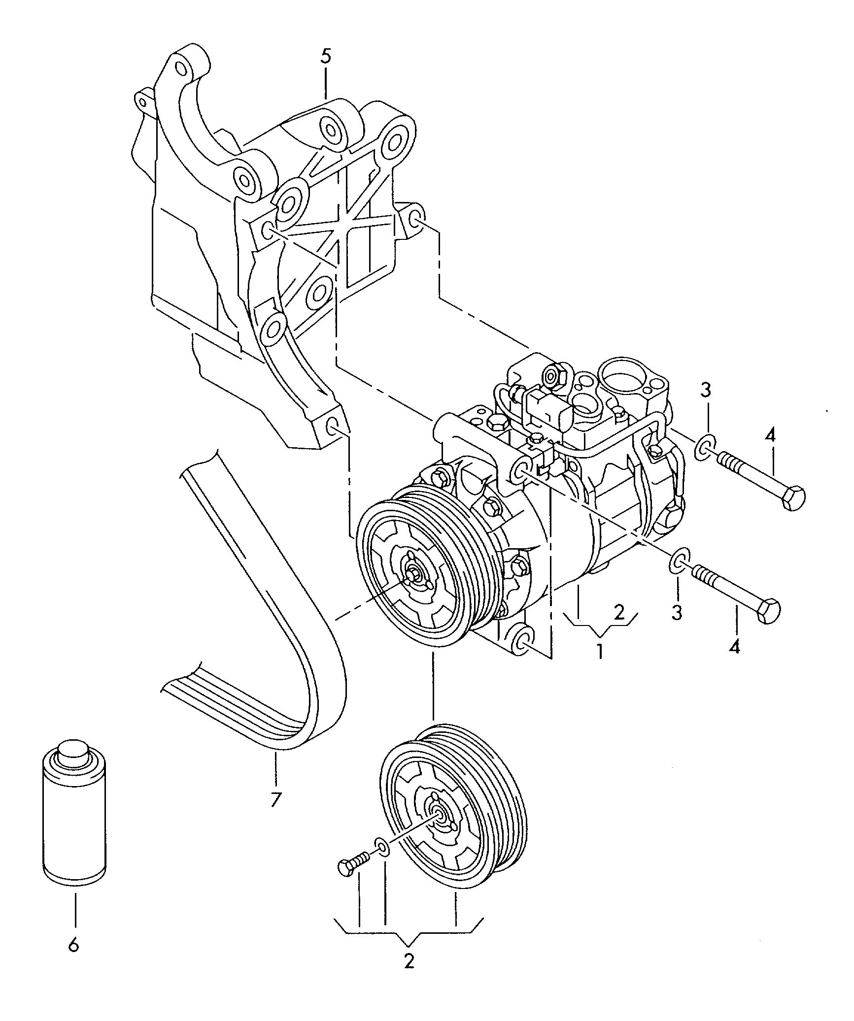 VW 4E0260805BA - Kompresors, Gaisa kond. sistēma adetalas.lv