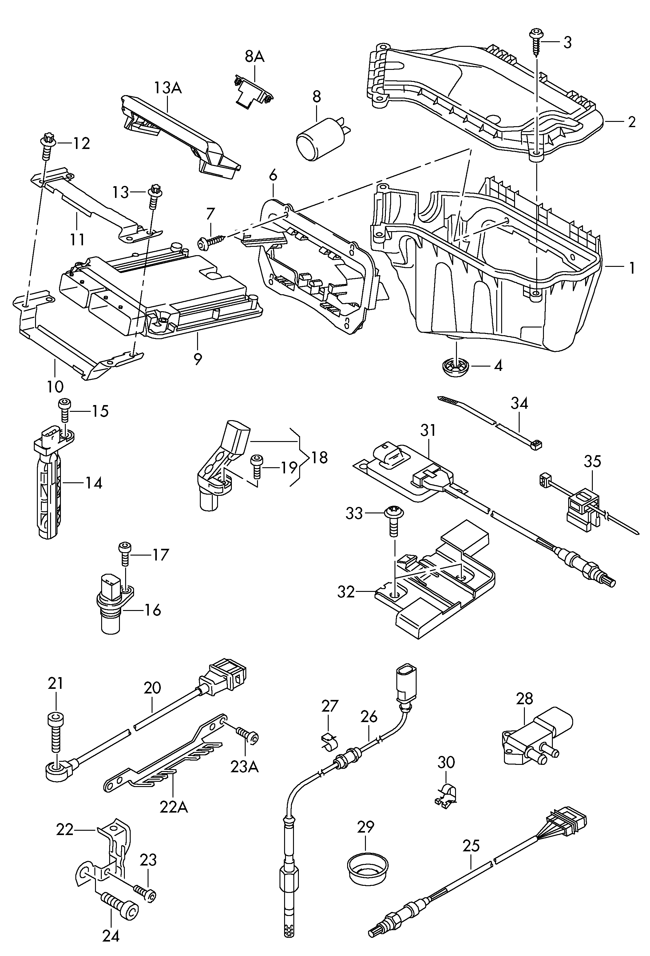 Skoda 03L 906 088 AQ - Devējs, Izplūdes gāzu temperatūra adetalas.lv