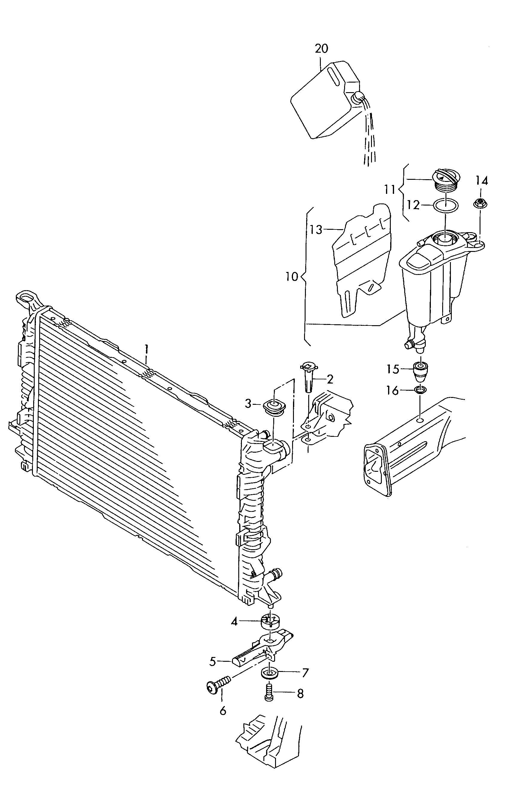 VAG 8K0 121 251 R - Radiators, Motora dzesēšanas sistēma adetalas.lv