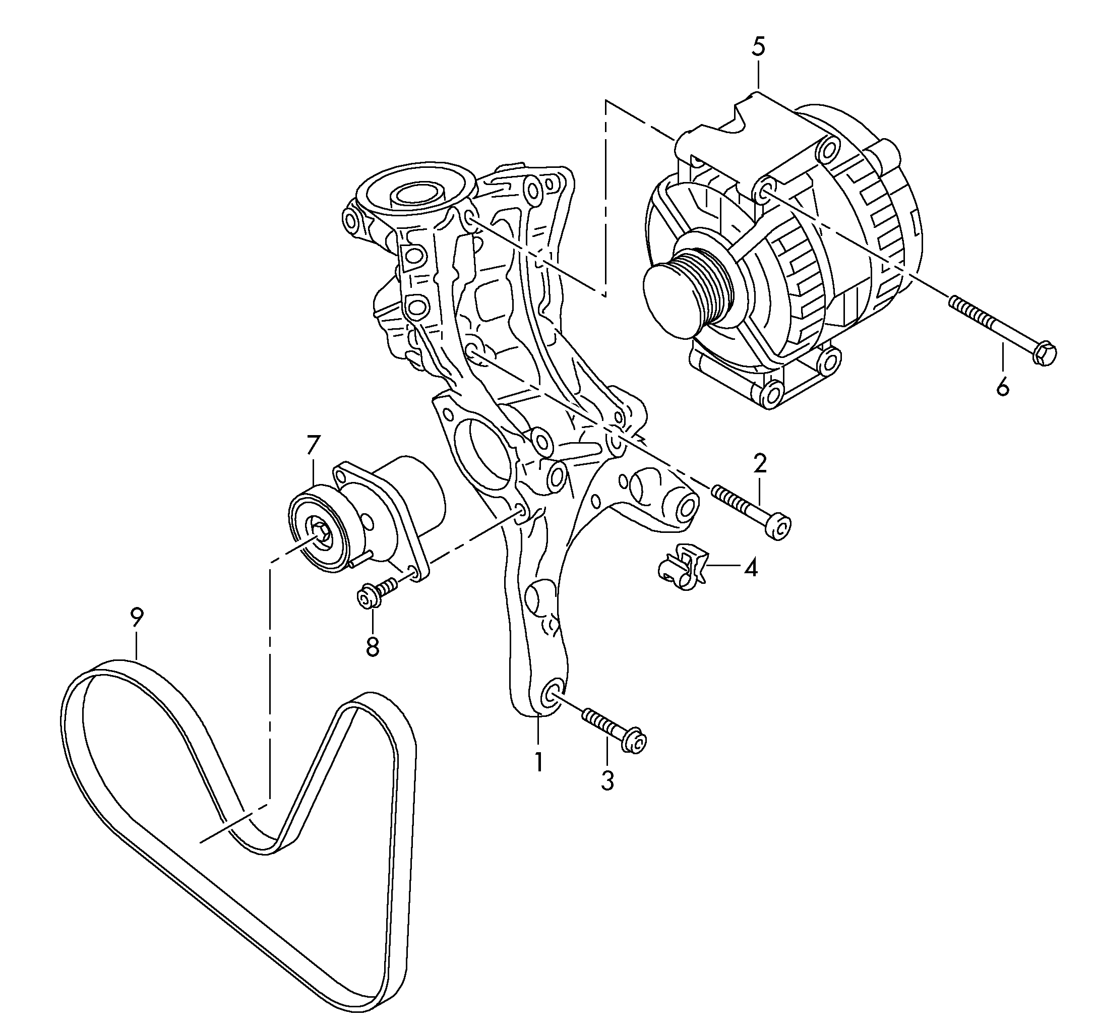 Seat 06L 903 133 D - Siksnas spriegotājs, Ķīļsiksna adetalas.lv