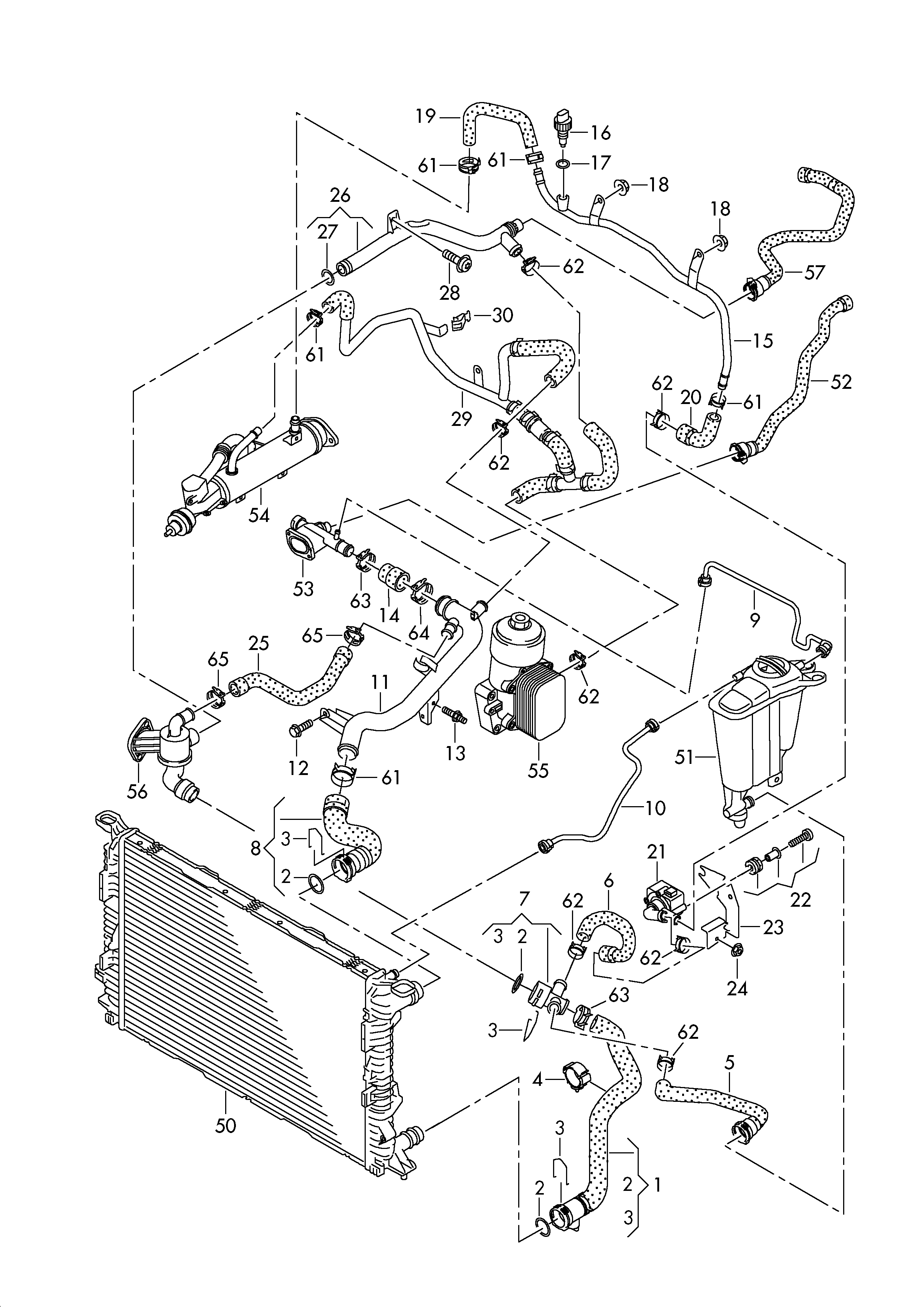 VAG 5N0 965 561 A - Turētājs, Papildu ūdenssūknis adetalas.lv