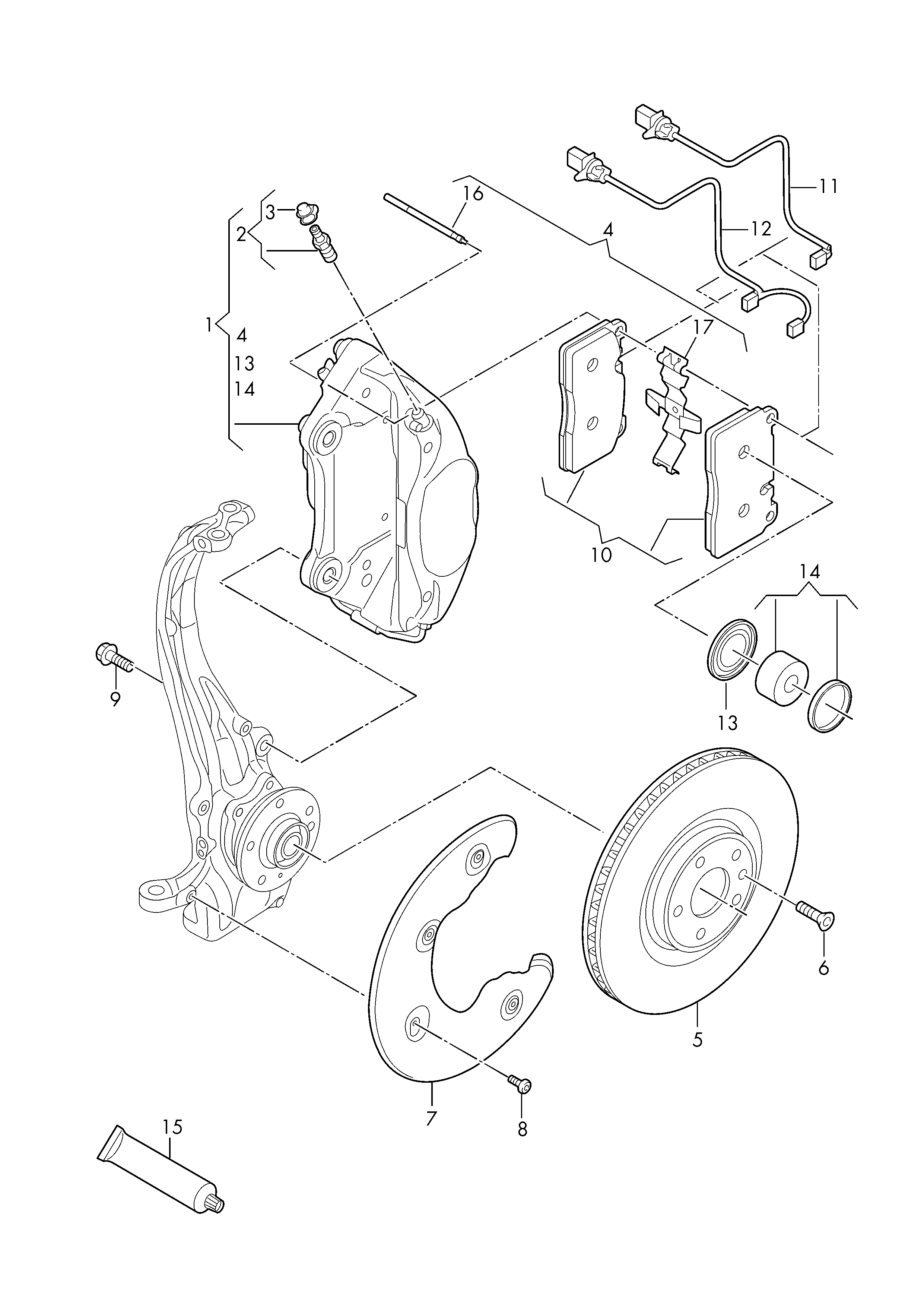 VW 8A0615273 - Atgaisošanas skrūve / ventilis, Bremžu suports adetalas.lv