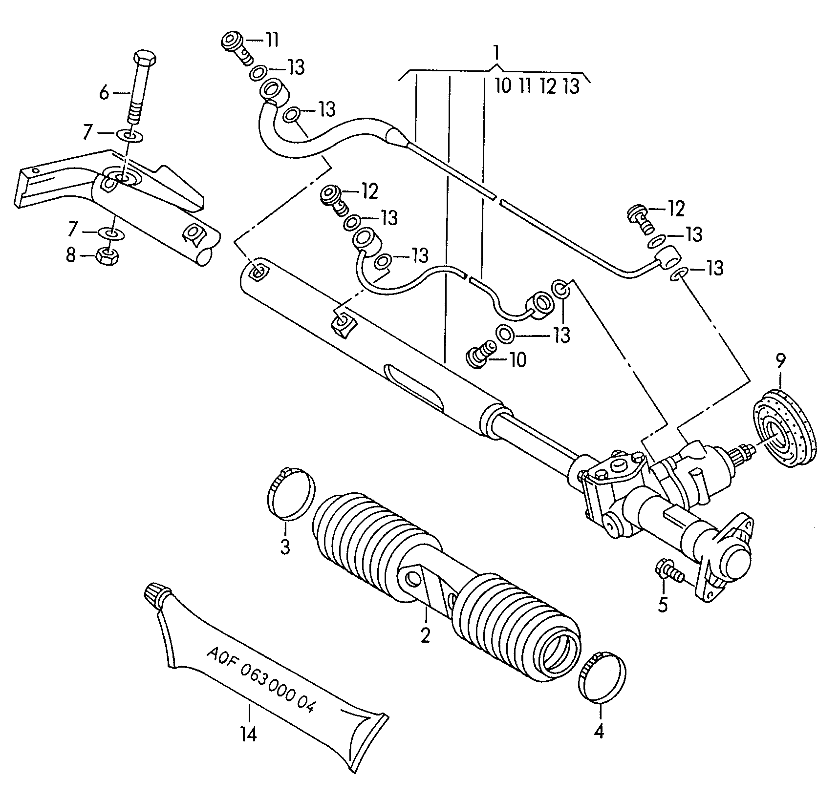 VW 4A1422066 - Stūres mehānisms adetalas.lv