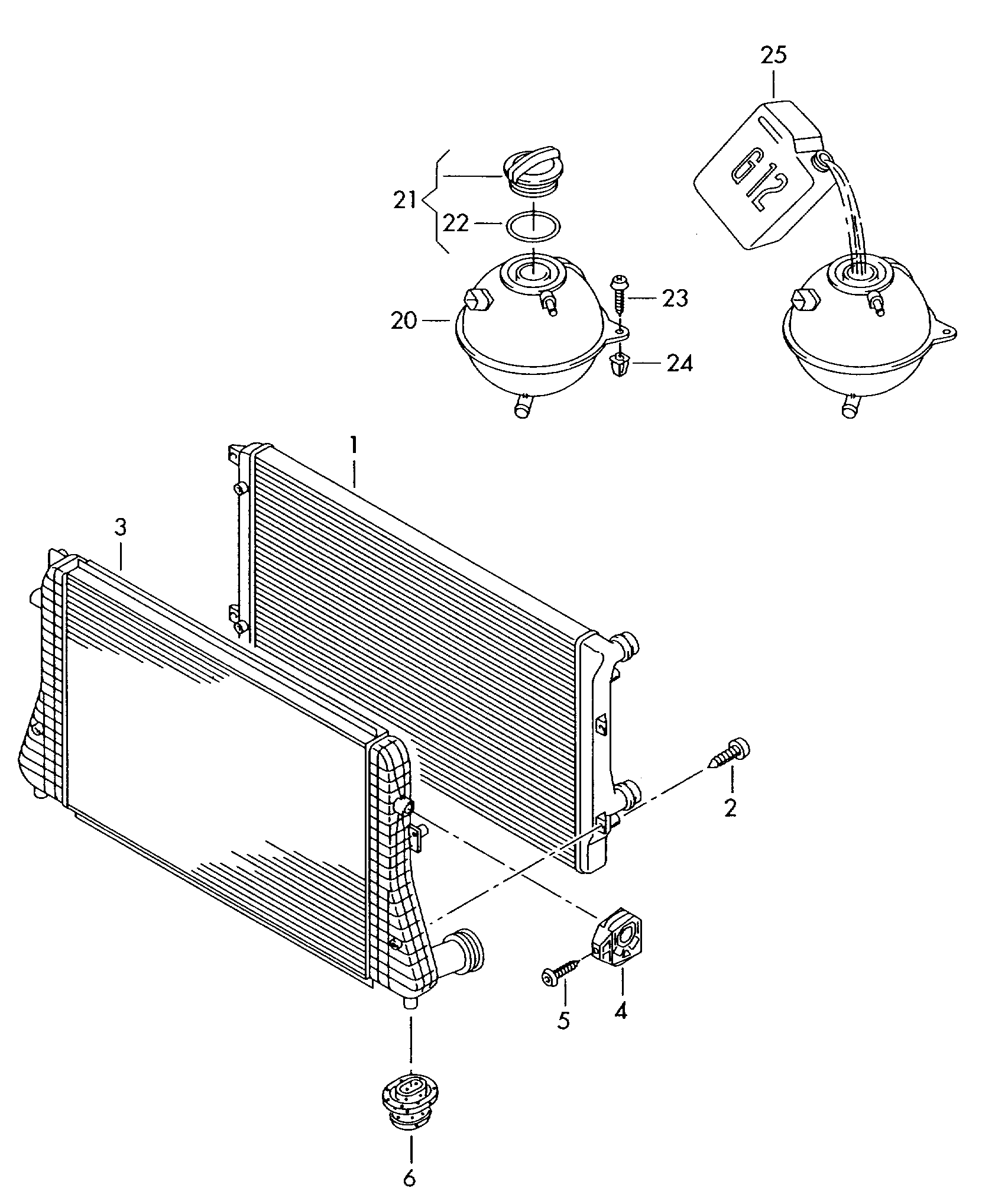 VW 1K0 121 251 N - Radiators, Motora dzesēšanas sistēma adetalas.lv