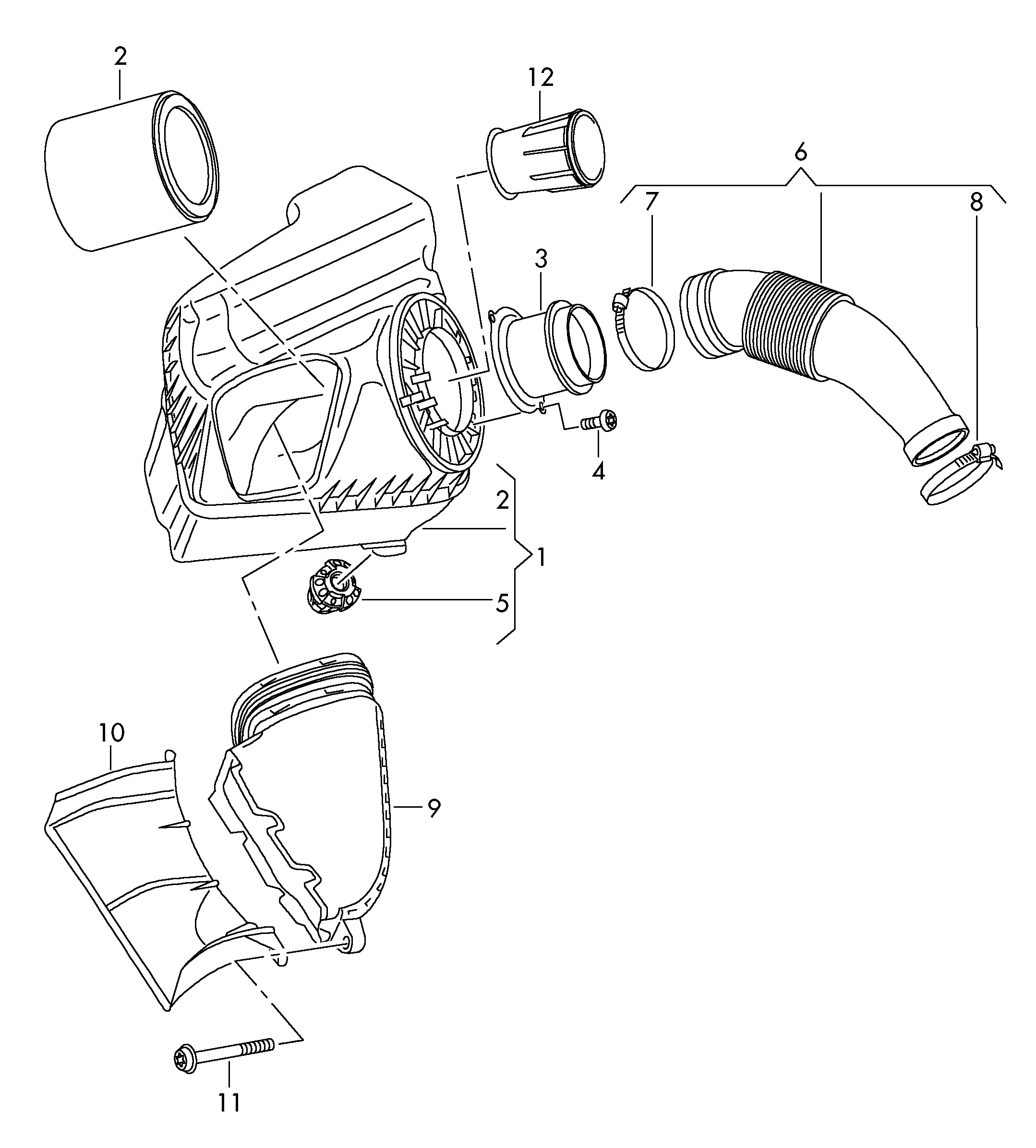 Seat 4G0133843 - Gaisa filtrs adetalas.lv