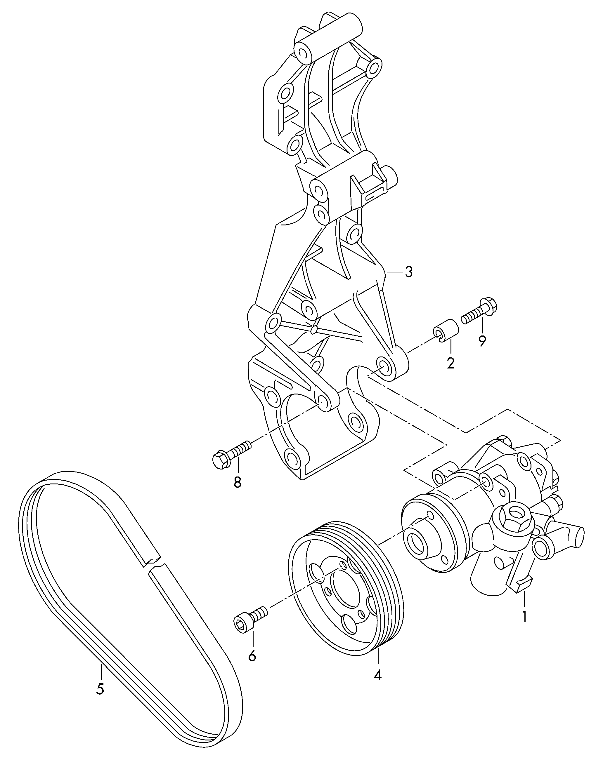 VW 8E0 145 155 N - Hidrosūknis, Stūres iekārta adetalas.lv