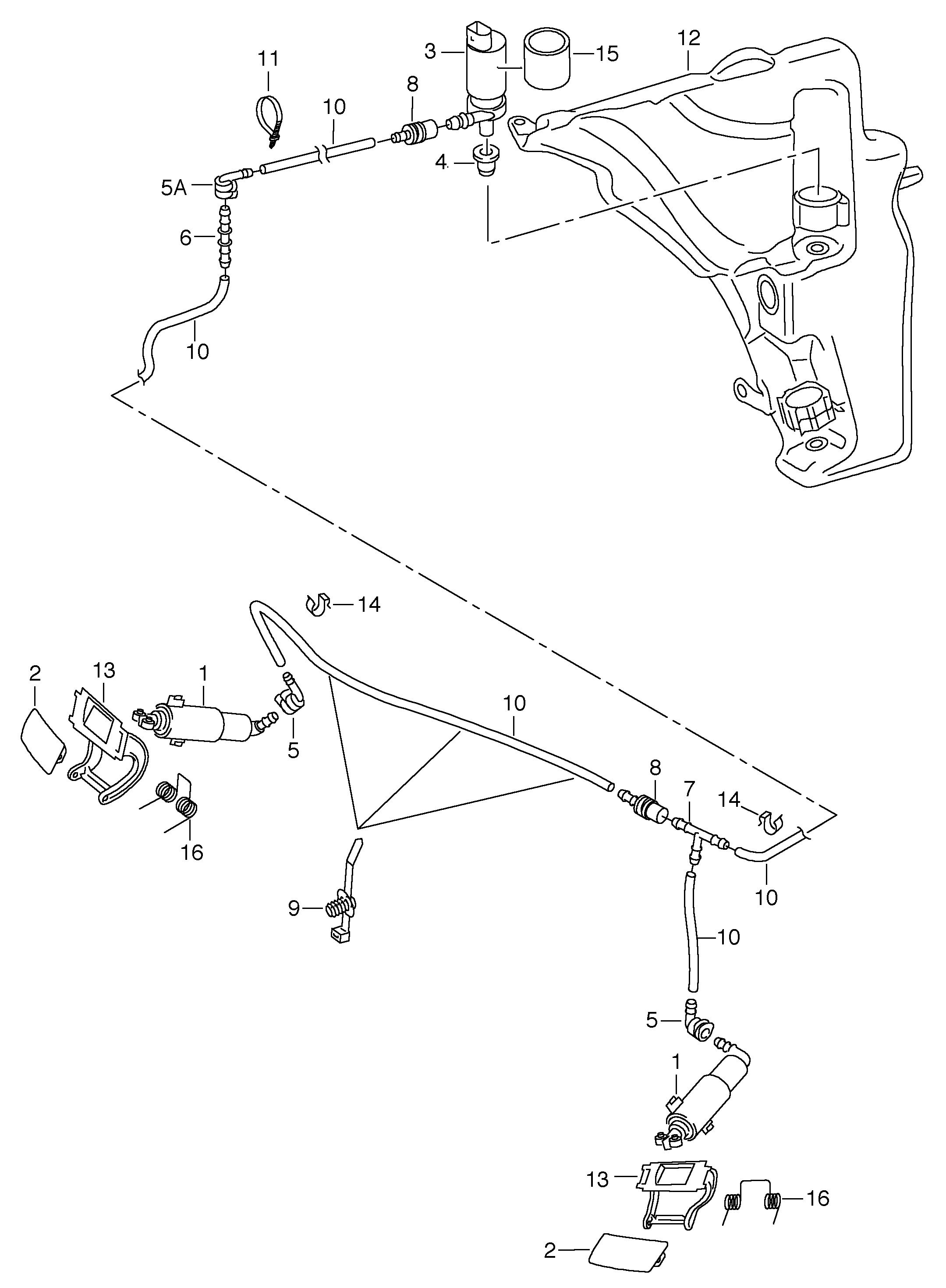 Porsche 8K0 955 681 - Ūdenssūknis, Lukturu tīrīšanas sistēma adetalas.lv