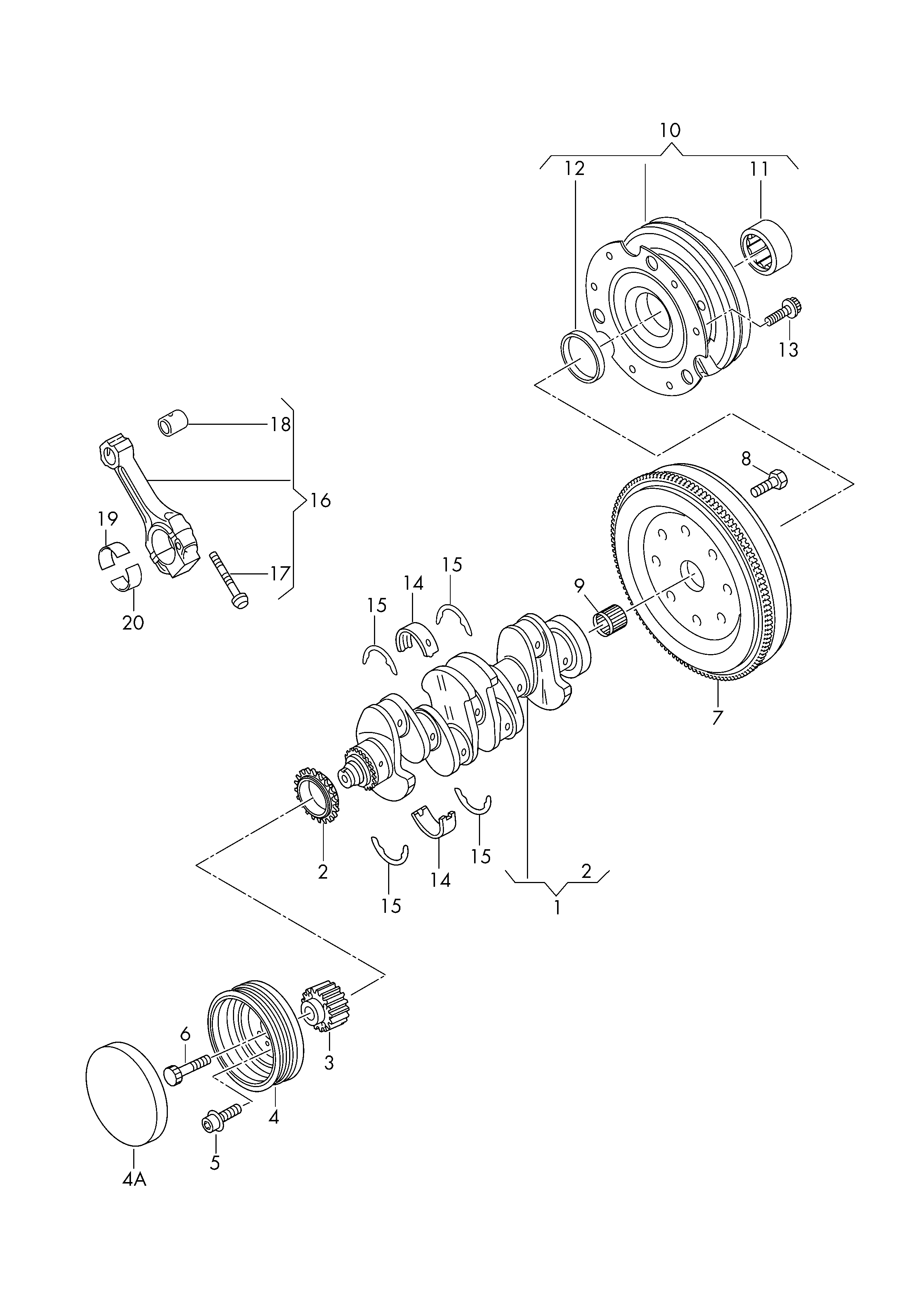 AUDI 03L 105 251 - Piedziņas skriemelis, Kloķvārpsta adetalas.lv