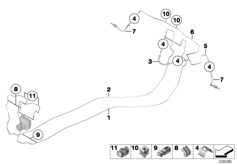 BMW 34306798523 - Bremžu šļūtene adetalas.lv