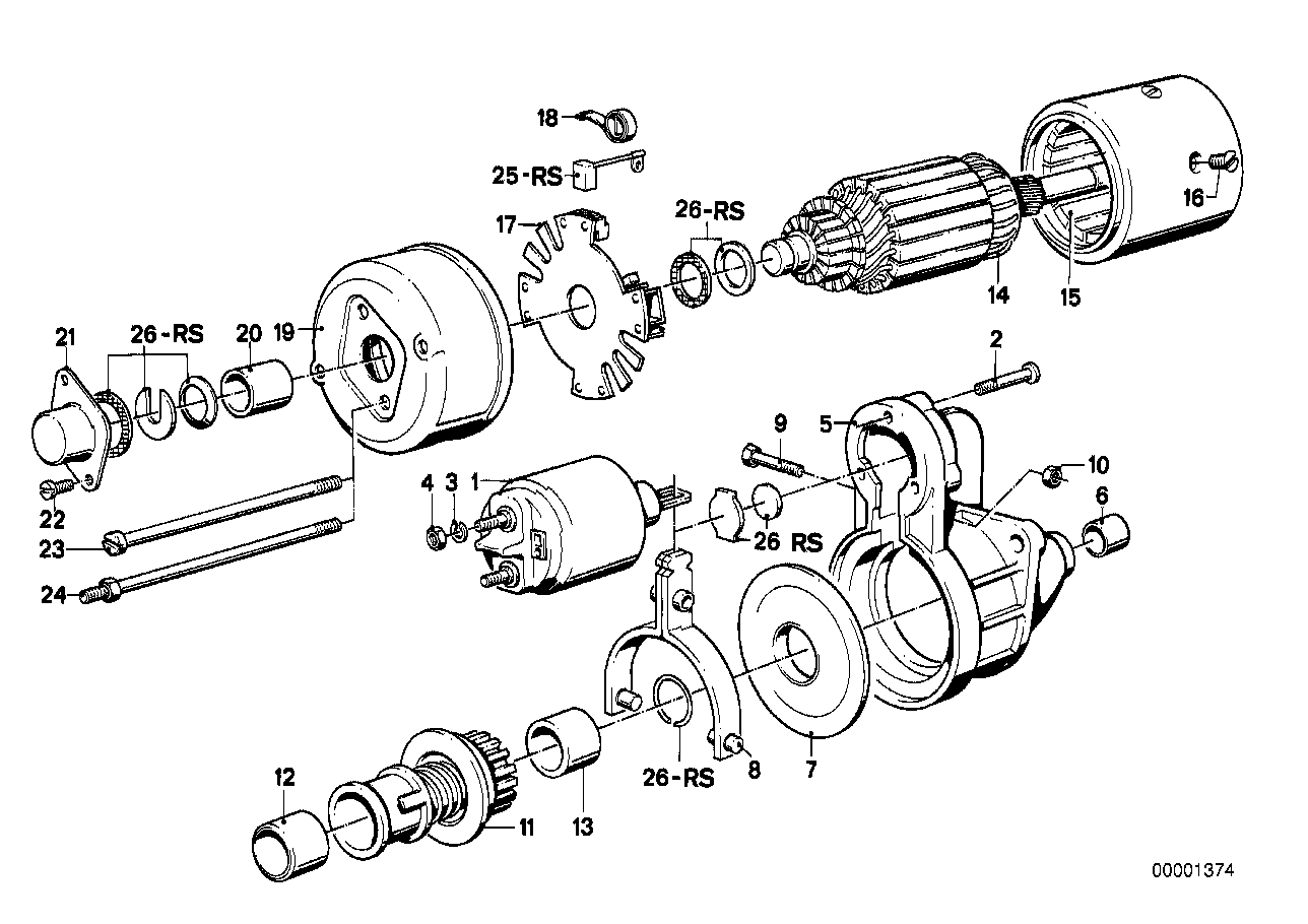 BMW 12 41 1 268 375 - Ievilcējrelejs, Starteris adetalas.lv