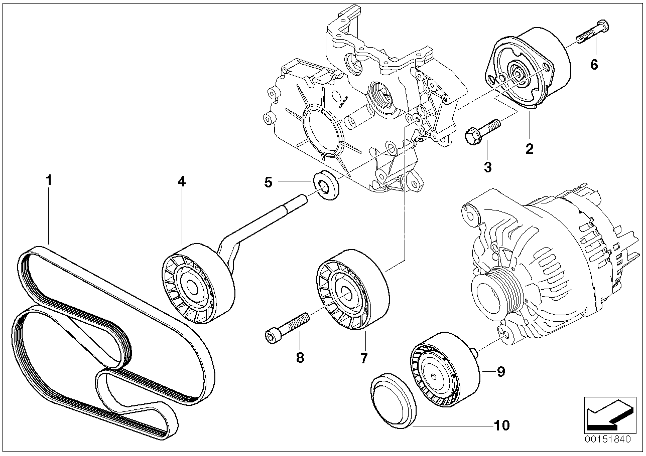 BMW 11287792059 - Ķīļrievu siksna adetalas.lv