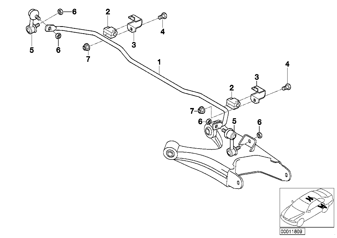 BMW 33 55 1 095 696 - Stiepnis / Atsaite, Stabilizators adetalas.lv