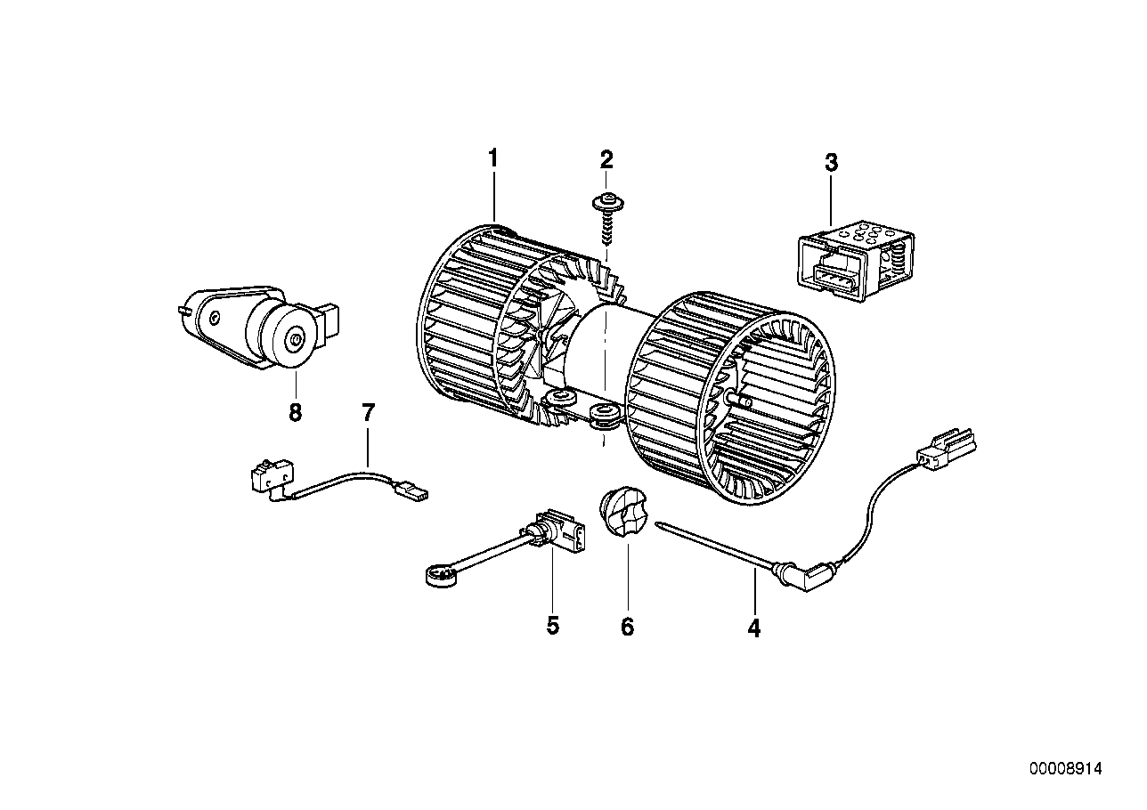 BMW 64118390851 - Salona ventilators adetalas.lv