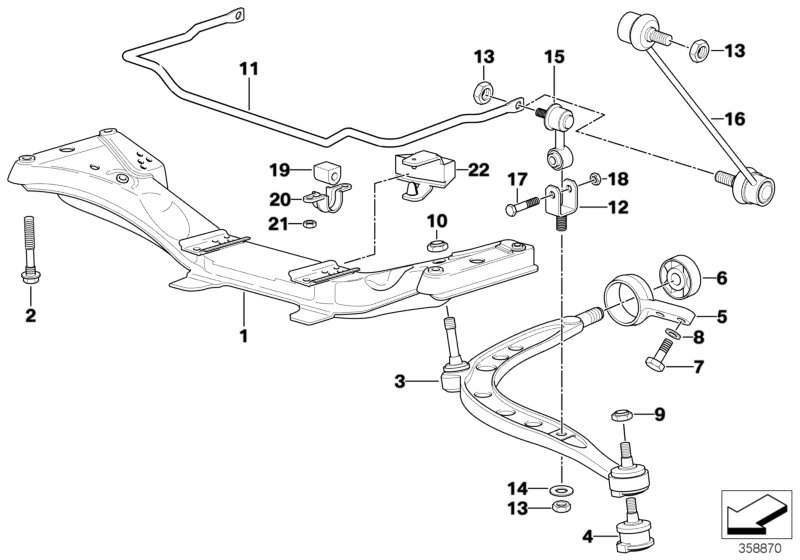 BMW 31 12 6 758 513 - Neatkarīgās balstiekārtas svira, Riteņa piekare adetalas.lv