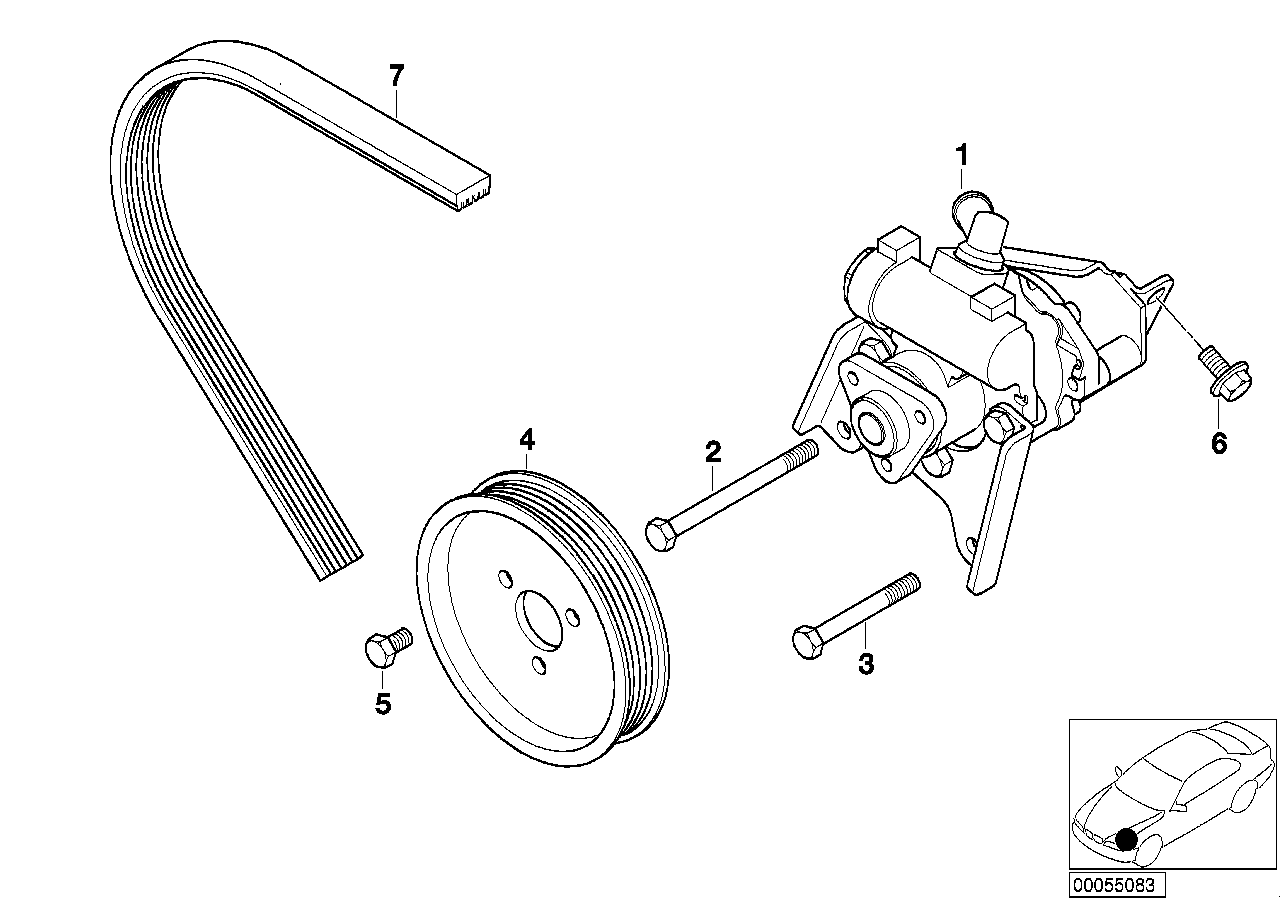 BMW 32 41 6 760 036 - Hidrosūknis, Stūres iekārta adetalas.lv