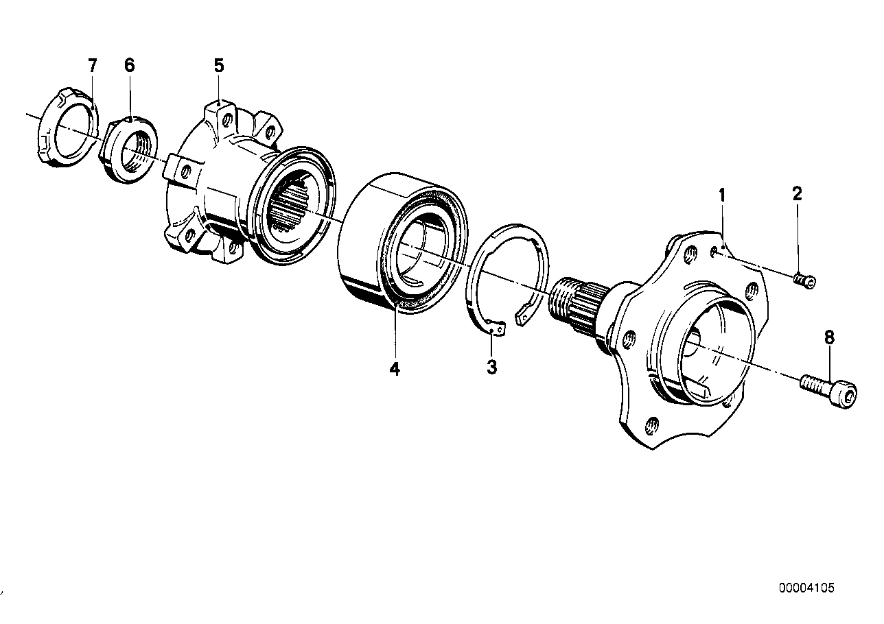 BMW 33 41 1 134 549 - Riteņa rumbas gultņa komplekts adetalas.lv