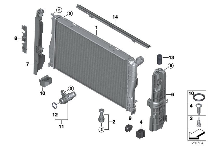 BMW 17 11 7 547 059 - Radiators, Motora dzesēšanas sistēma adetalas.lv