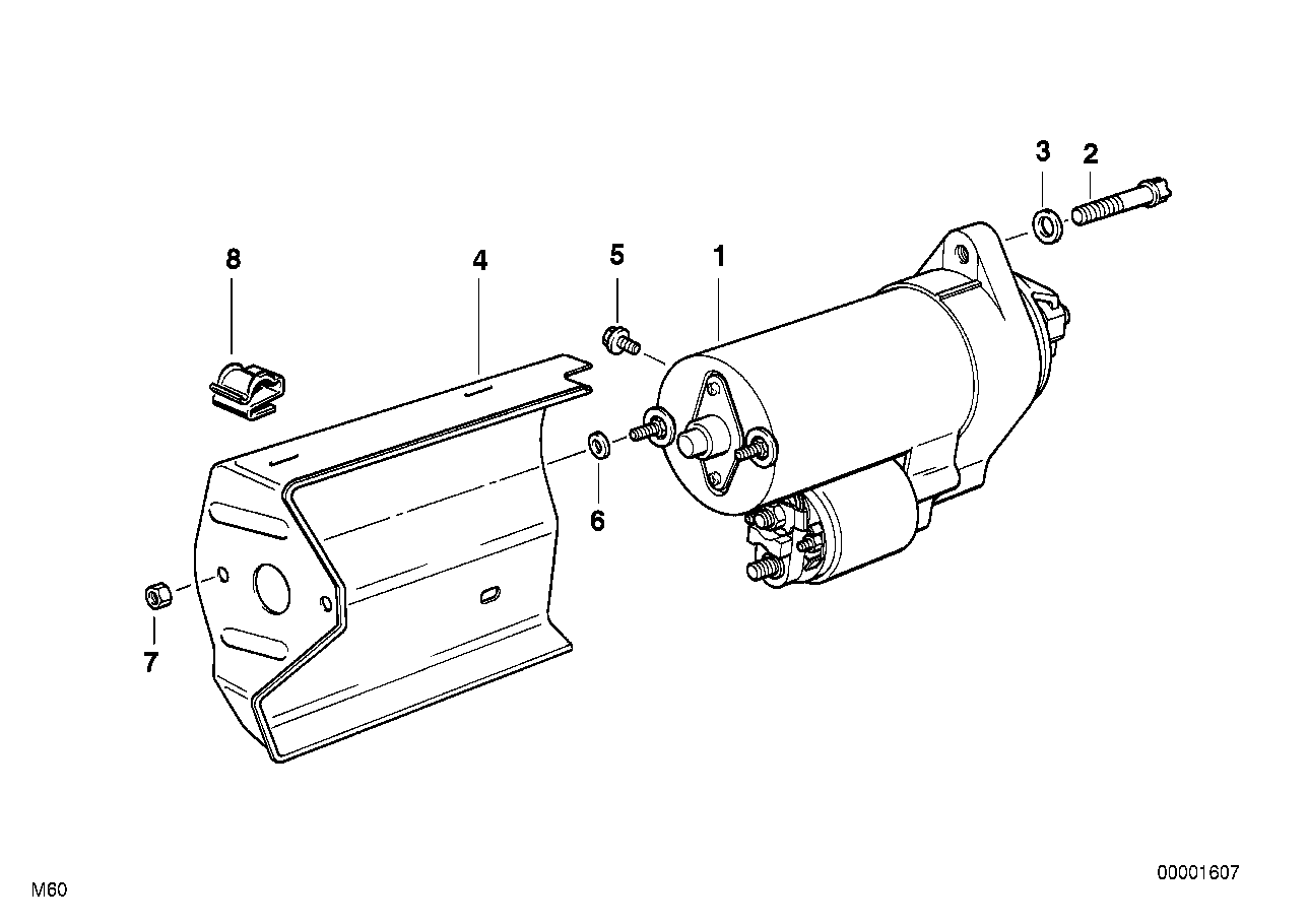 BMW 12 41 1 736 921 - Starteris adetalas.lv