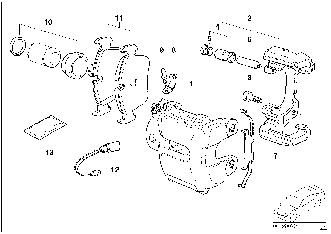 BMW 34113404362 - Bremžu uzliku kompl., Disku bremzes adetalas.lv