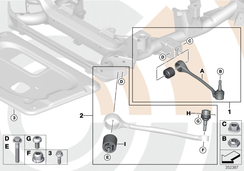 BMW 31 10 2 229 523 - Neatkarīgās balstiekārtas svira, Riteņa piekare adetalas.lv