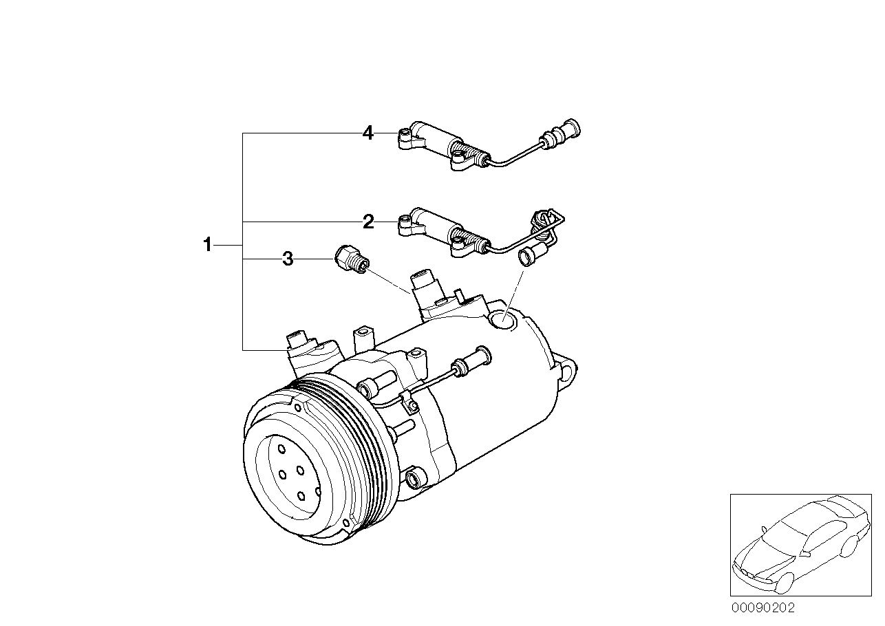 BMW 64 52 9 175 669 - Kompresors, Gaisa kond. sistēma adetalas.lv