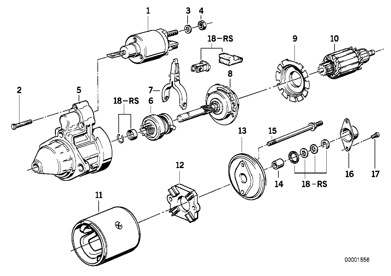 BMW 12 41 1 721 281 - Zobrats, Starteris adetalas.lv