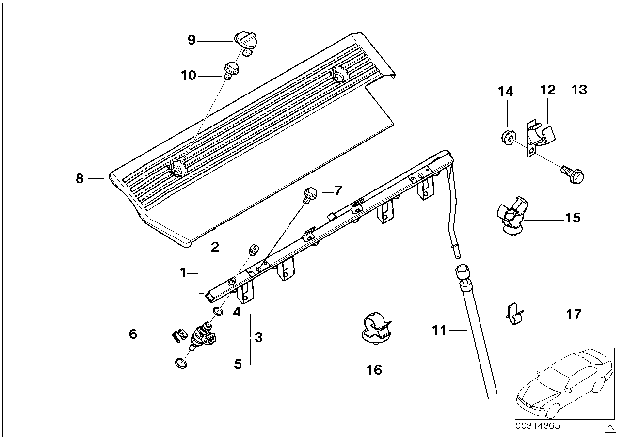 BMW 13 64 1 437 487 - Blīvgredzens, Iesmidzināšanas sprausla adetalas.lv