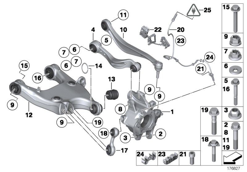 BMW 33 32 6 782 135 - Neatkarīgās balstiekārtas svira, Riteņa piekare adetalas.lv