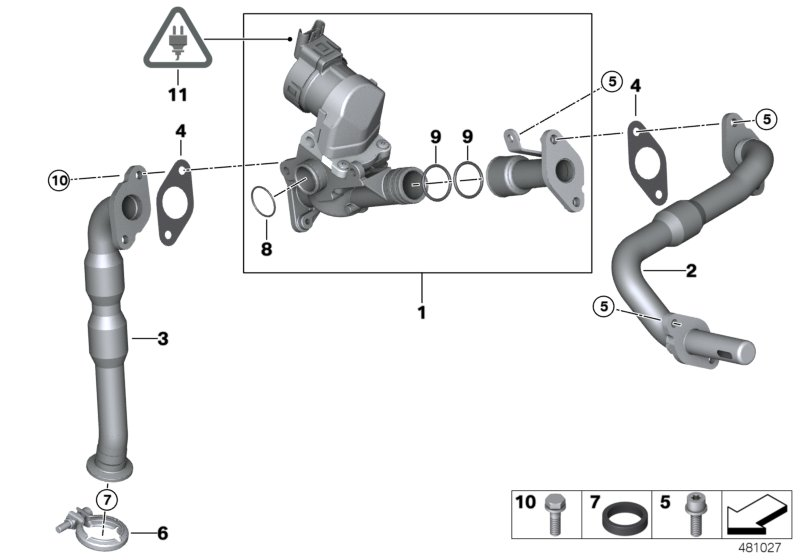 BMW 1171 7 563 241 - Izpl. gāzu recirkulācijas vārsts adetalas.lv