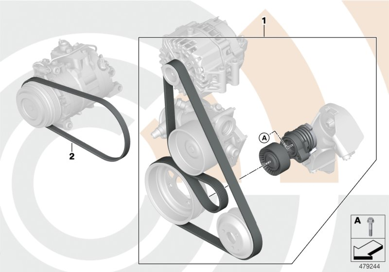 BMW 11 28 7 631 825 - Ķīļrievu siksna adetalas.lv