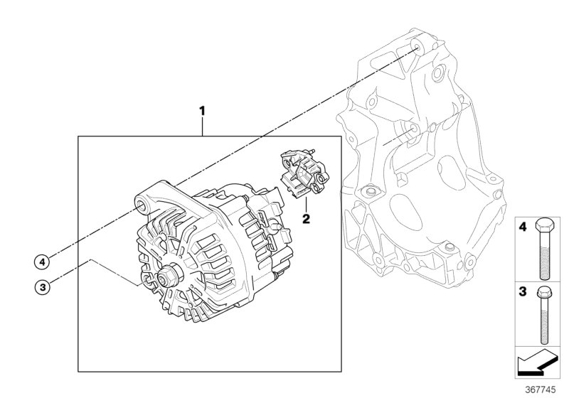 BMW 12 31 7 802 619 - Ģenerators adetalas.lv