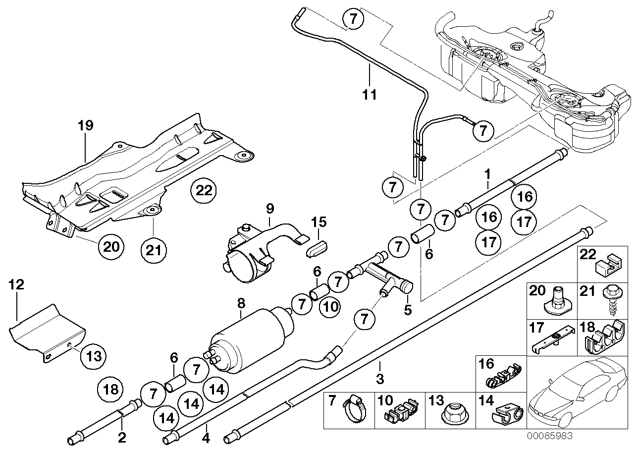 BMW 16 12 6 750 603 - Degvielas sūknis adetalas.lv