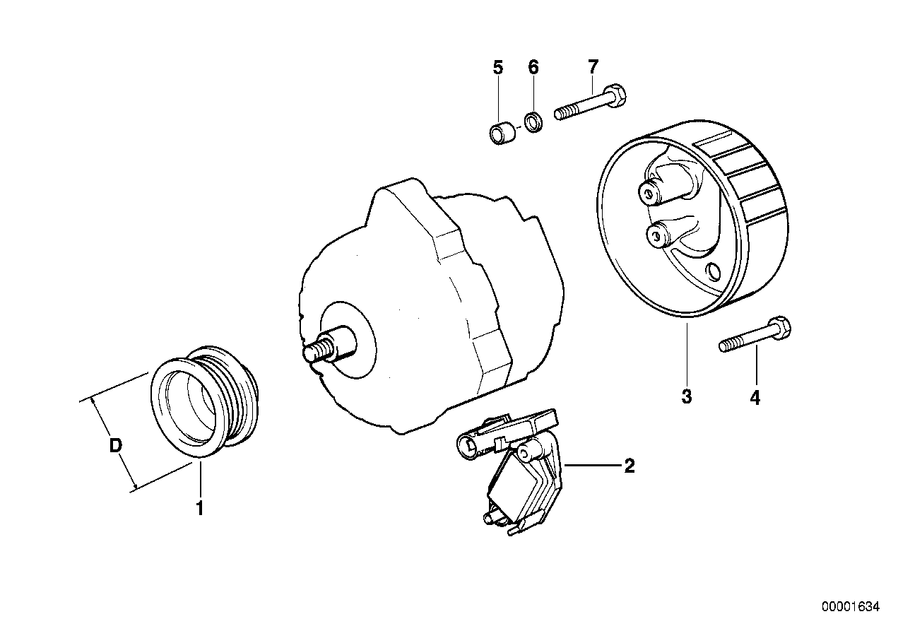 BMW 12312247390 - Piedziņas skriemelis, Ģenerators adetalas.lv