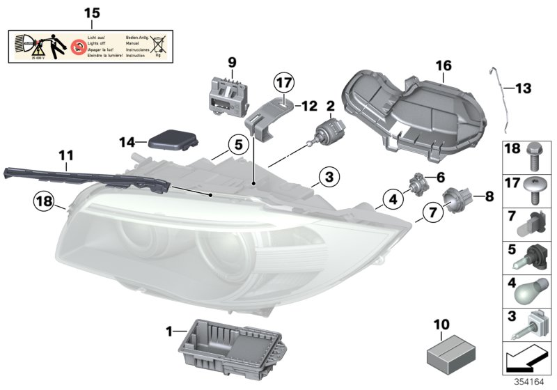 BMW 63117180050 - Palaišanas iekārta, Gāzizlādes spuldze adetalas.lv