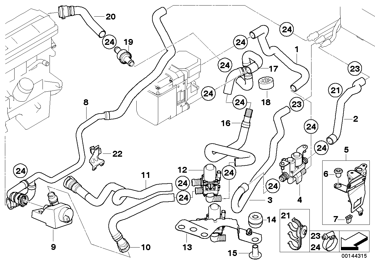 Mini 64 11 6 907 811 - Papildus ūdenssūknis adetalas.lv