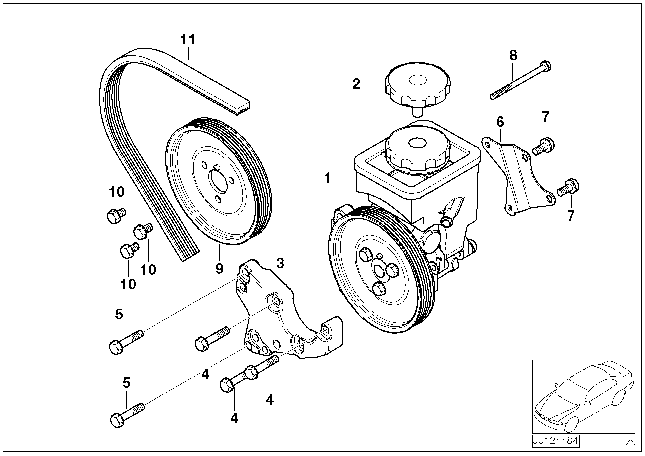 BMW 32 41 6 754 172 - Hidrosūknis, Stūres iekārta adetalas.lv