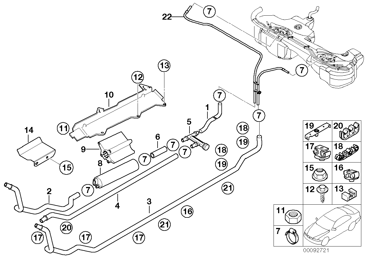 BMW 16 11 7 165 590 - Degvielas sūknis adetalas.lv