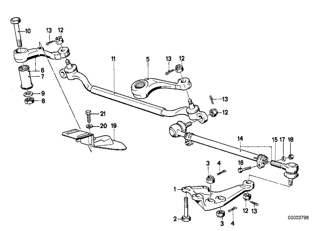 BMW 32 21 1 135 666 - Stūres šķērsstiepnis adetalas.lv