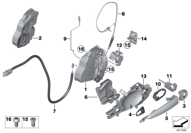 BMW 5121 7 202 146 - Durvju slēdzene adetalas.lv