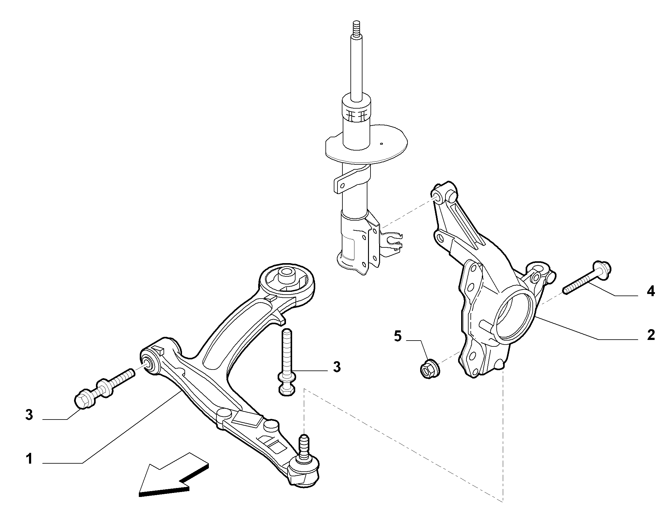 FIAT 51857023 - Neatkarīgās balstiekārtas svira, Riteņa piekare adetalas.lv