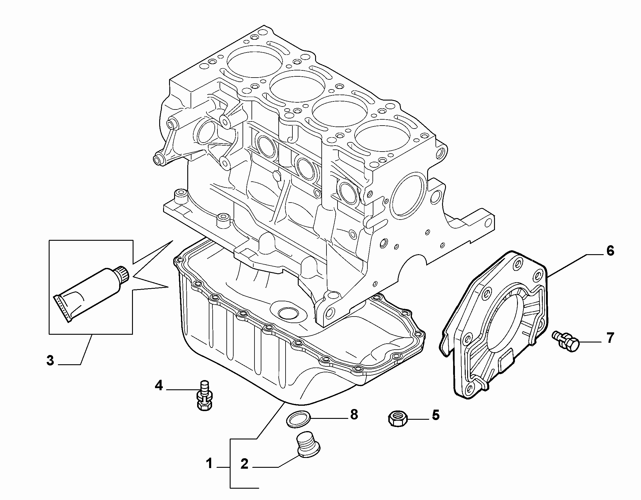 Vauxhall 55184773 - Korķis, Eļļas vācele adetalas.lv