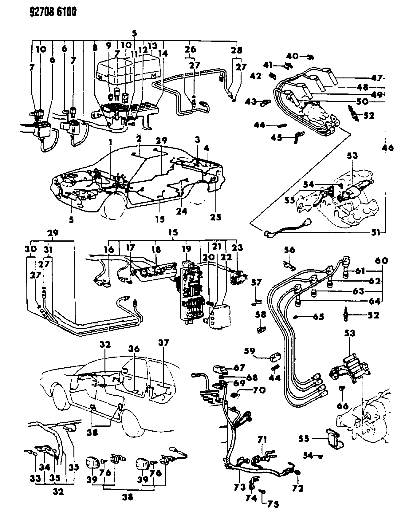 Mitsubishi MD13 4754 - Augstsprieguma vadu komplekts adetalas.lv