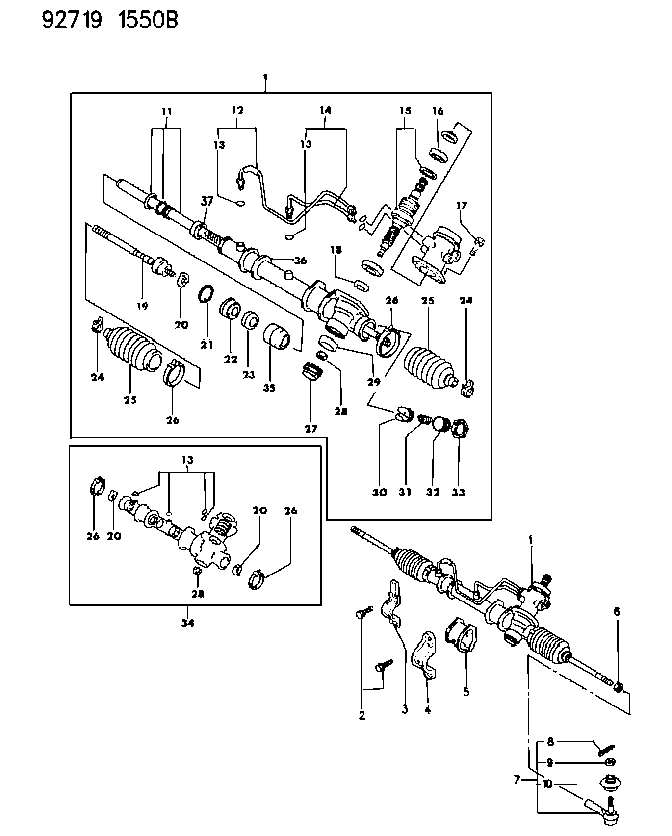 Proton MB 910961 - Aksiālais šarnīrs, Stūres šķērsstiepnis adetalas.lv