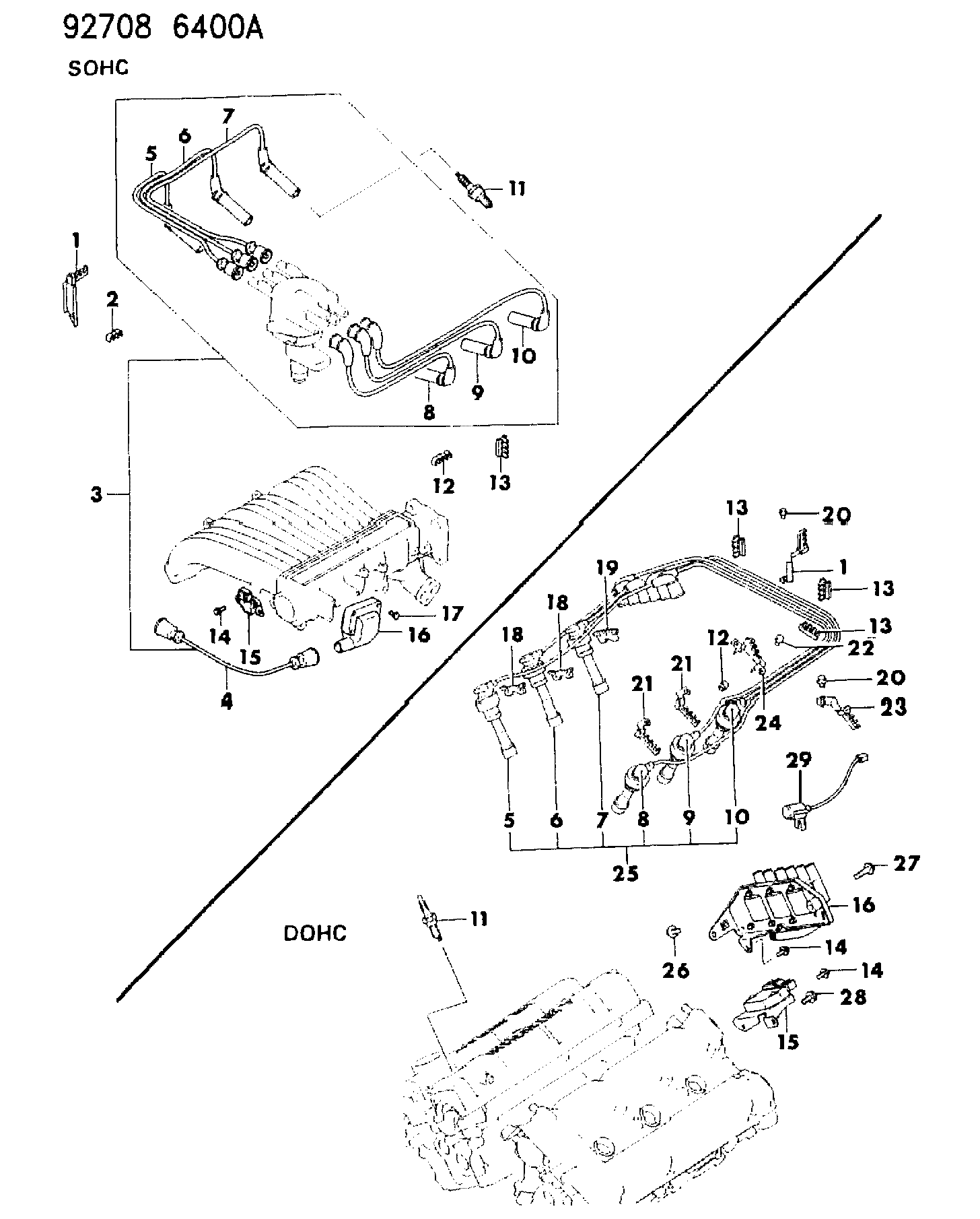 Mitsubishi MD15 2648 - Aizdedzes spole adetalas.lv