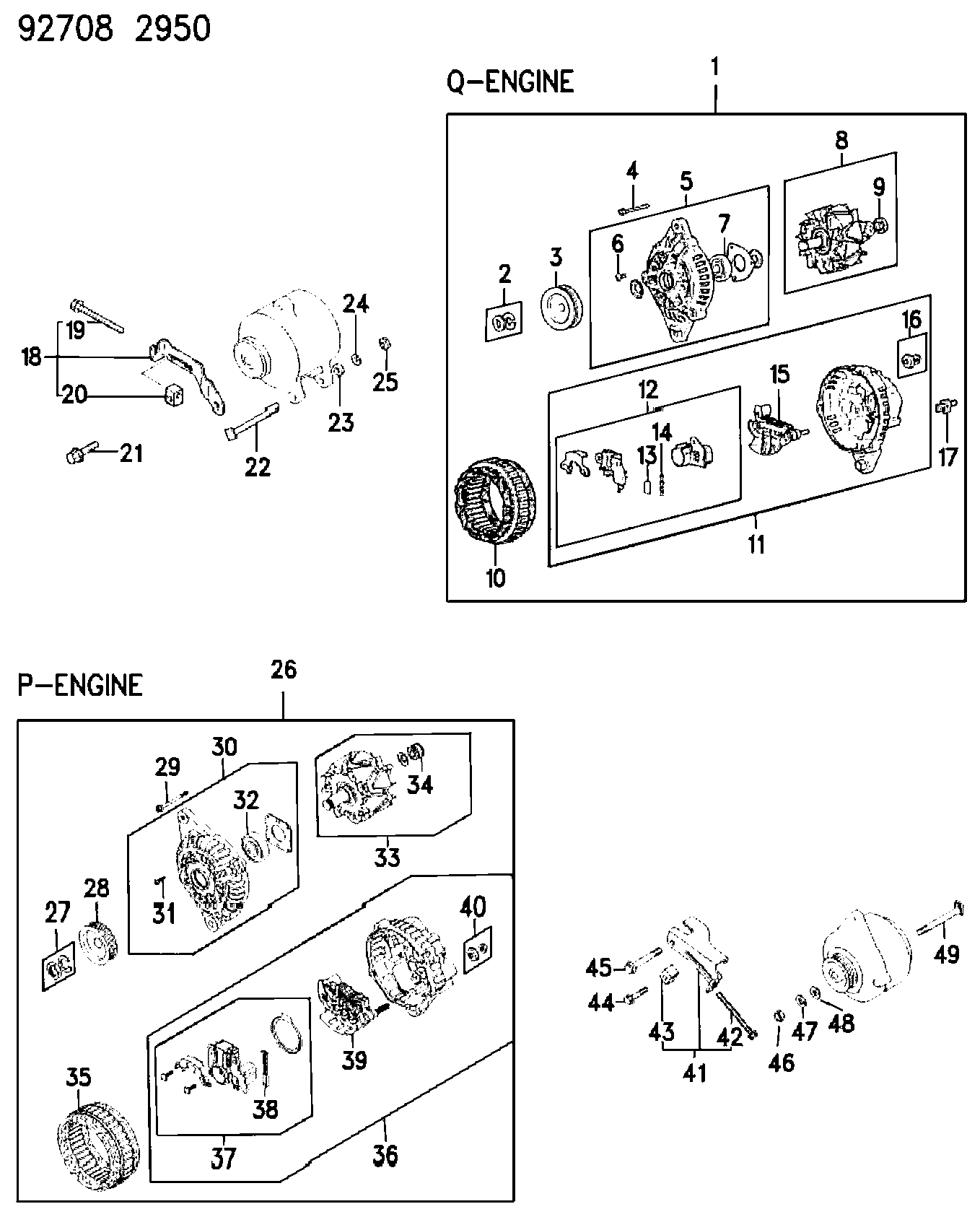 Mitsubishi MD61 8569 - Ģeneratora sprieguma regulators adetalas.lv