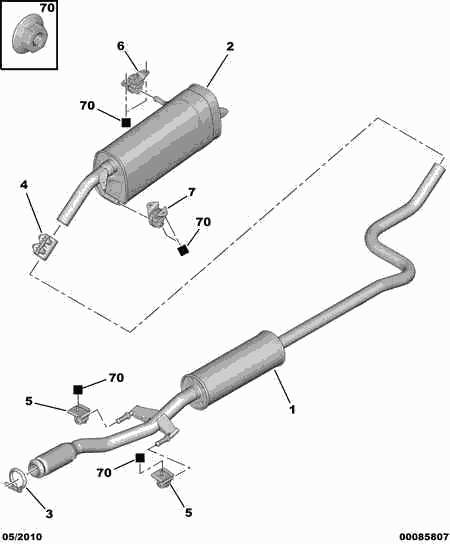 CITROËN 1755 J7 - Bukse, Stabilizators adetalas.lv