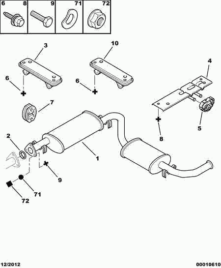 PEUGEOT 1755 E9 - Bukse, Stabilizators adetalas.lv