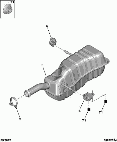 CITROËN 1755 P1 - Bukse, Stabilizators adetalas.lv